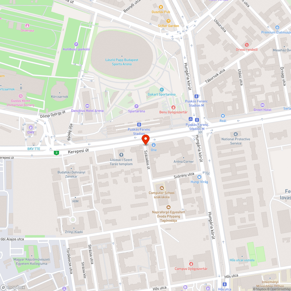 Veszélyes oszlop bejelentés helye