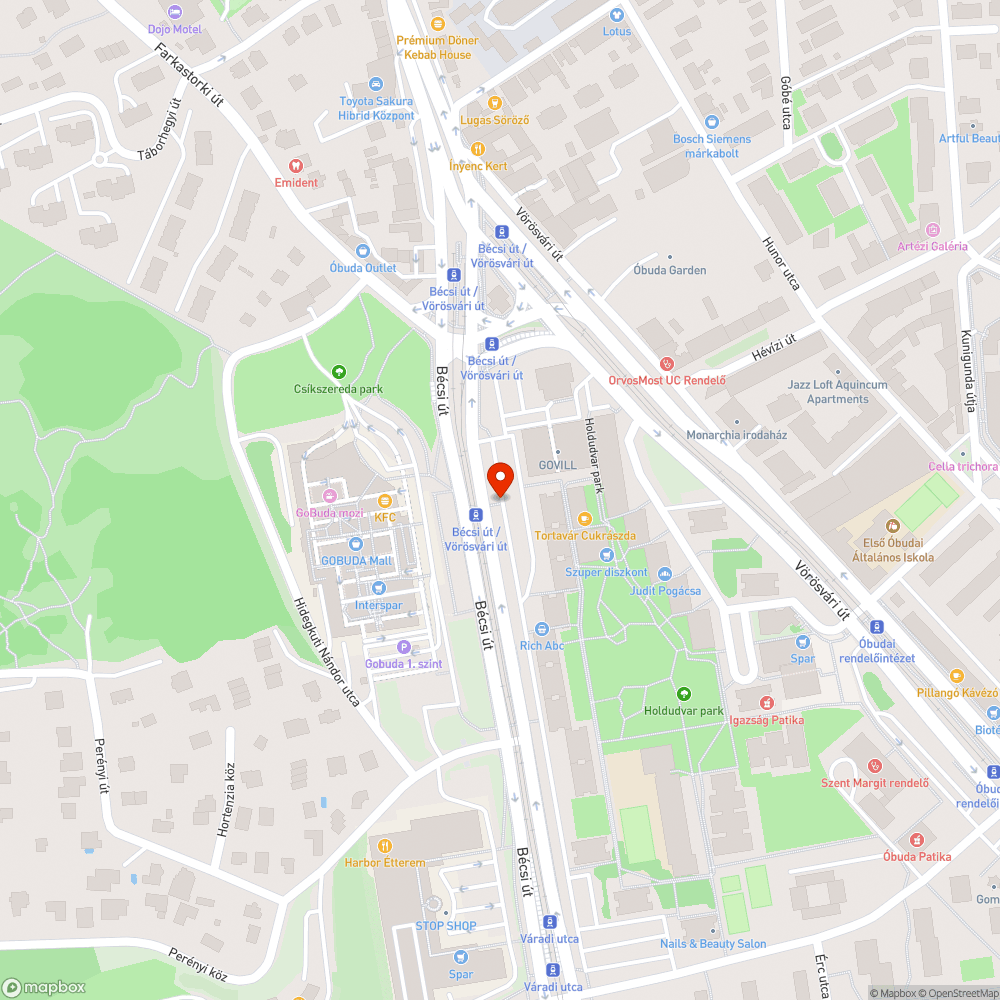 Bontódásnak indult autó bejelentés helye