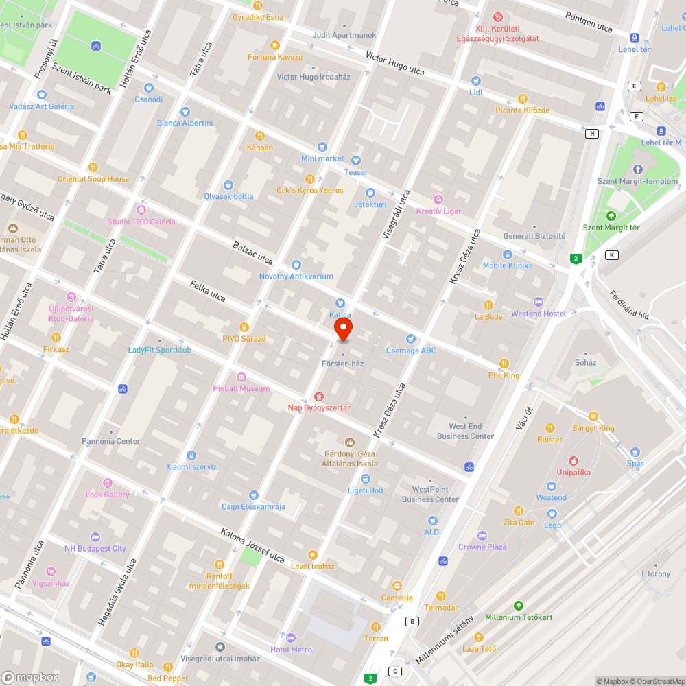 Leparkolt járda bejelentés helye