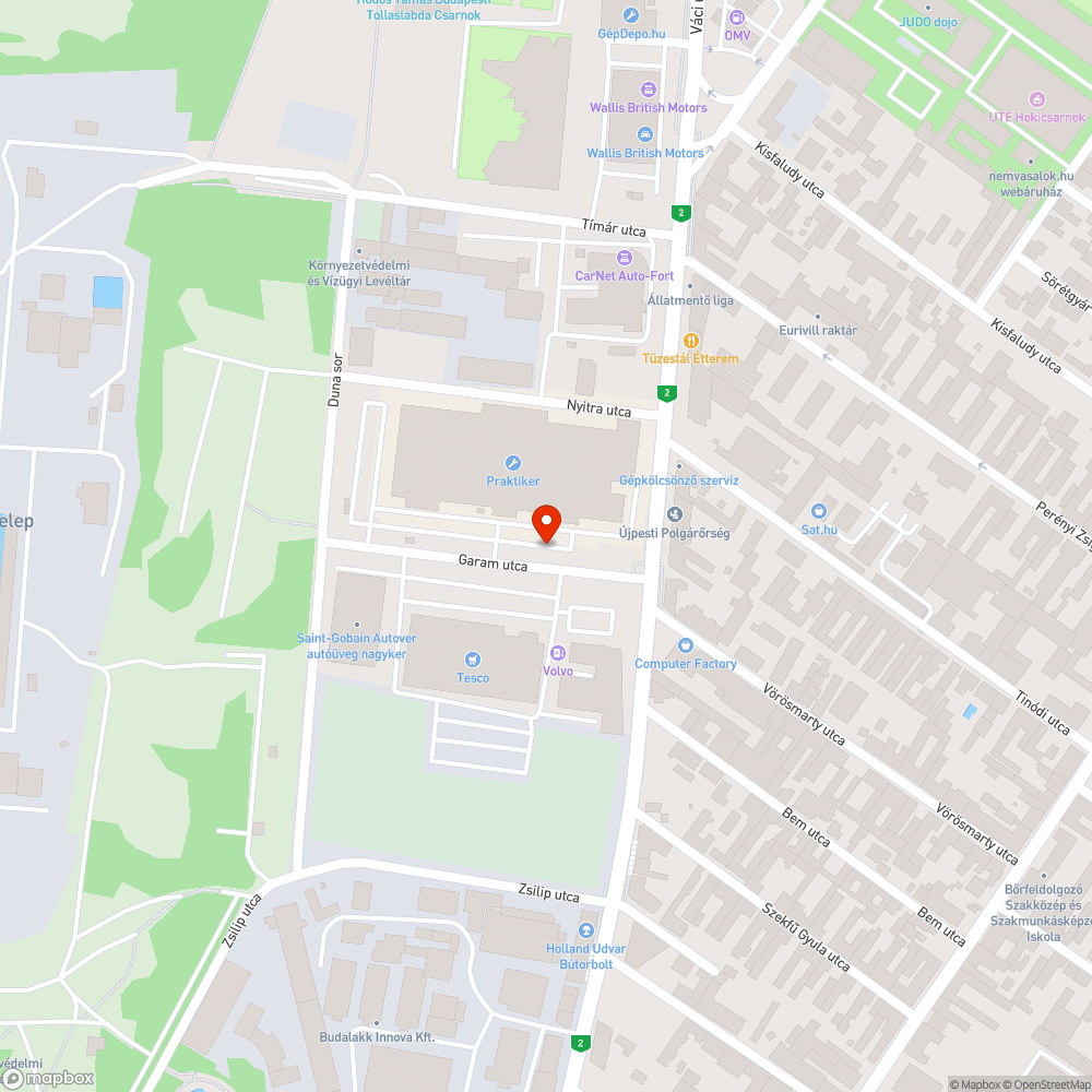 Lábújjtörő bejelentés helye