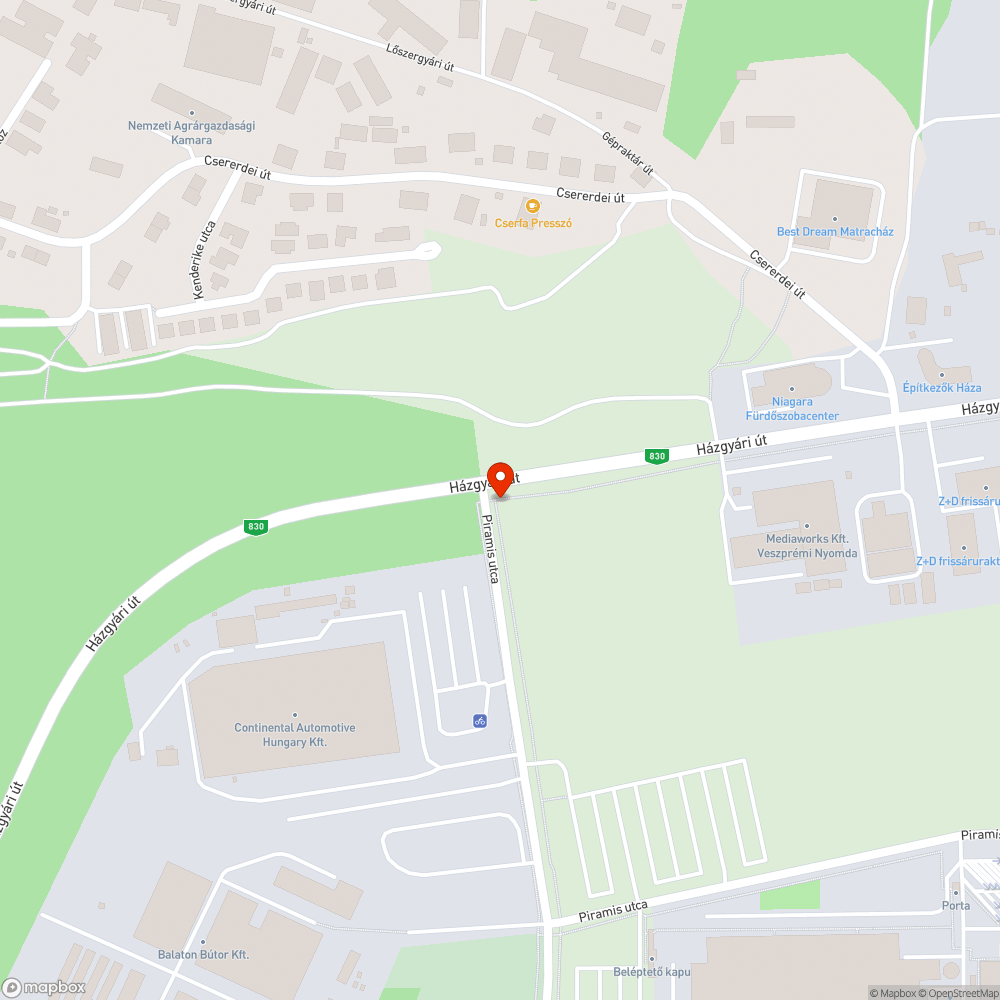 Nem világít a Házgyári út és a Henger utca sarkán egy lámpa bejelentés helye