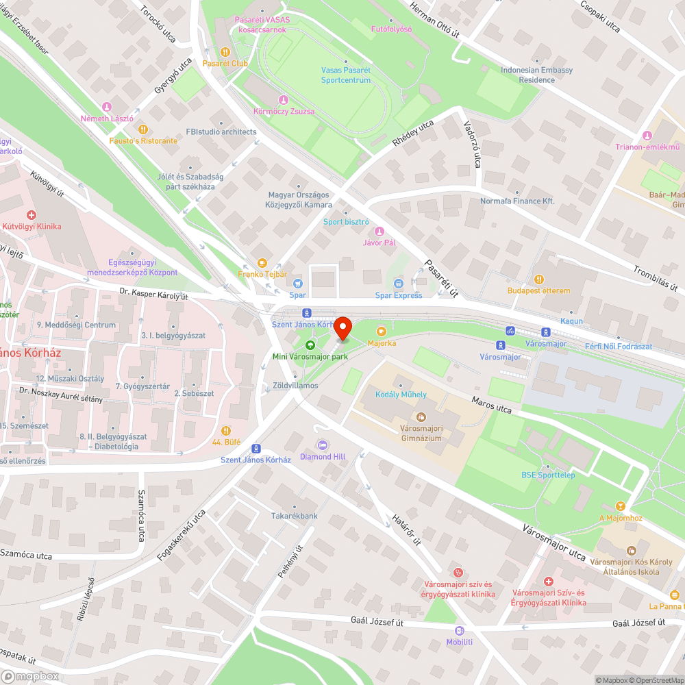 Szent Janos Kórház / Városmajor 59es villamos végállomása majdnem teljes sötétben bejelentés helye