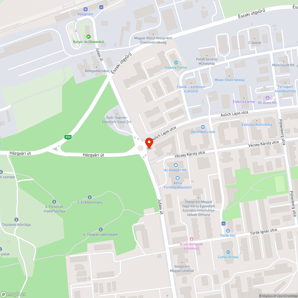 Meghibásodott egy lámpa a Jutasi úton a körforgalomban bejelentés helye