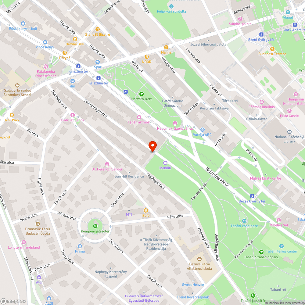 Kátyú bejelentés helye