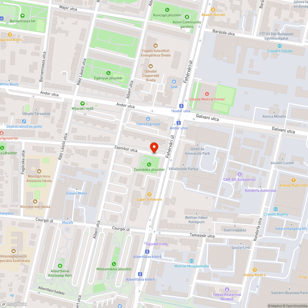 Szemét a Zsombor utcában bejelentés helye