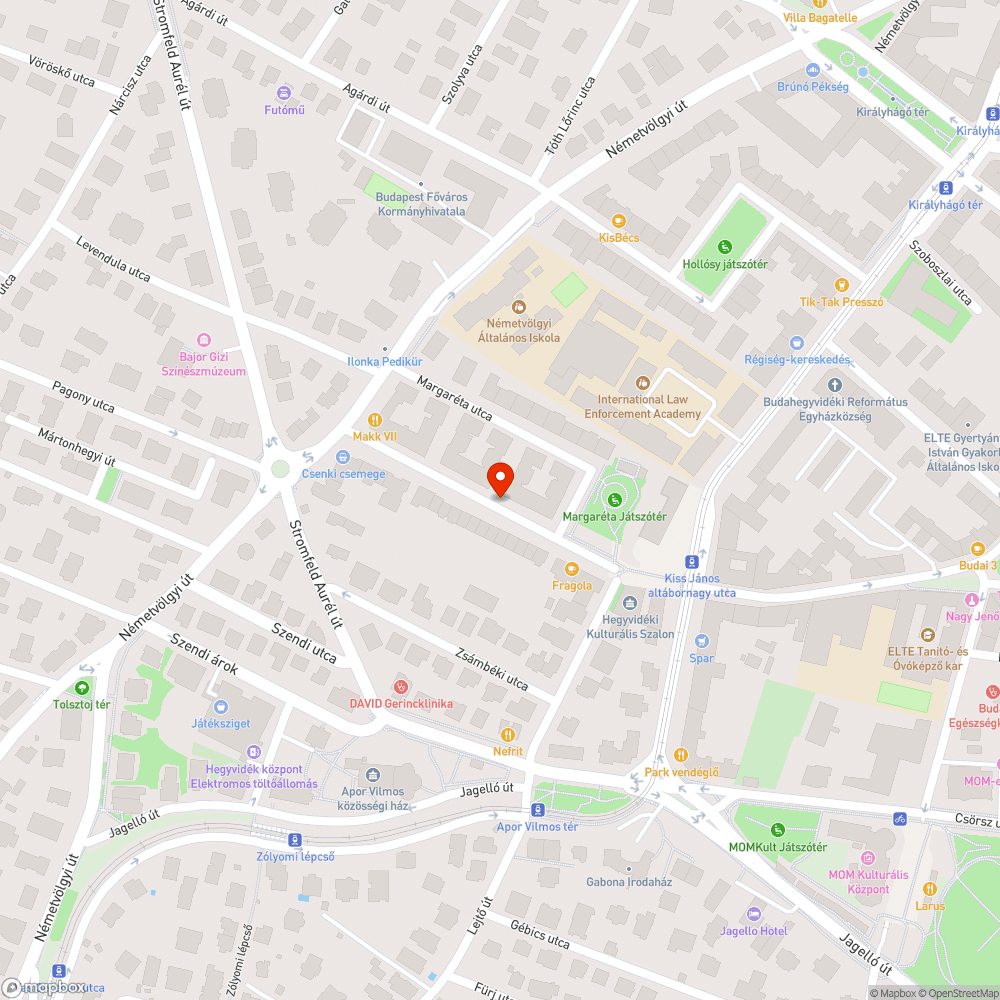 Elhagyott autó bejelentés helye