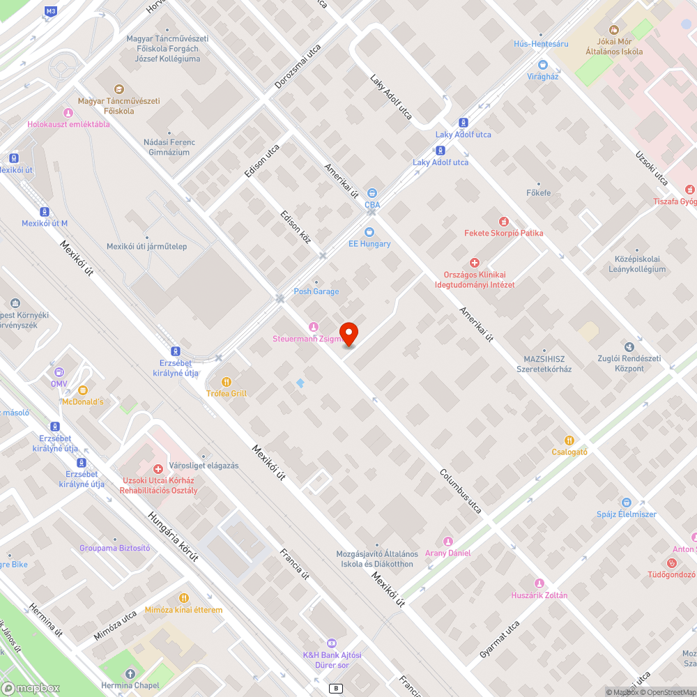 kátyú bejelentés helye