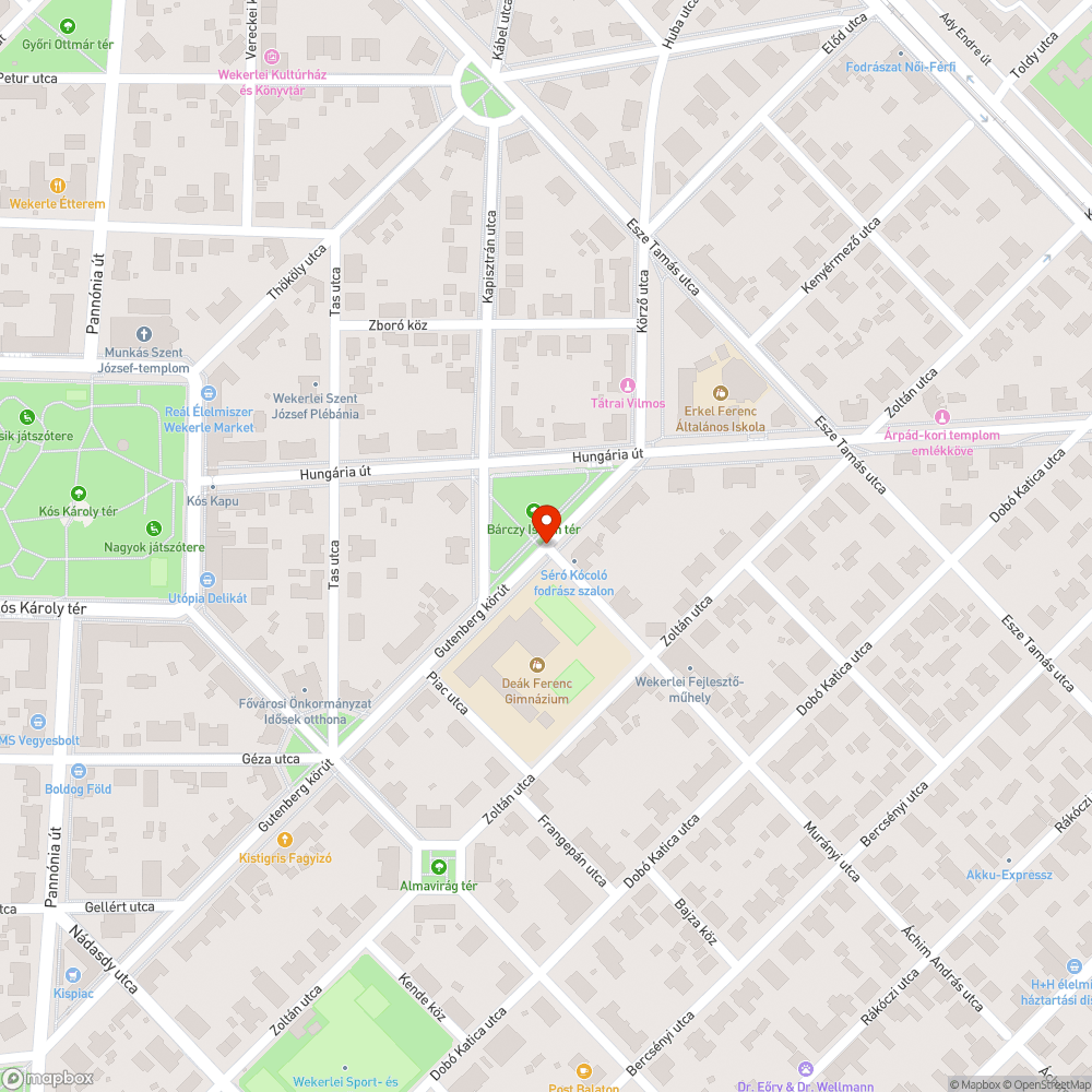 Valamikori pad bejelentés helye