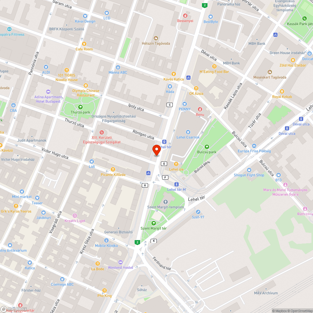 M3 pótlóbusz sávon akadály Lehel térnél bejelentés helye