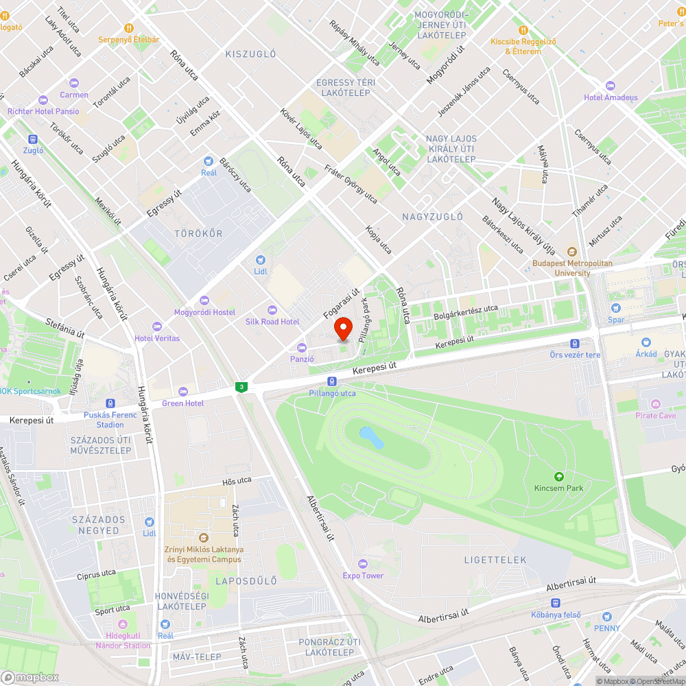 Ocsmányul összefirkált utcatábla bejelentés helye