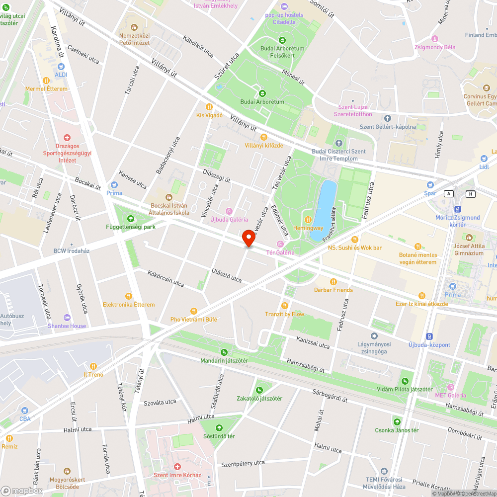 A kátyúban megáll a víz bejelentés helye