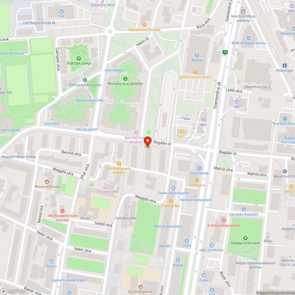 Akadaly bejelentés helye