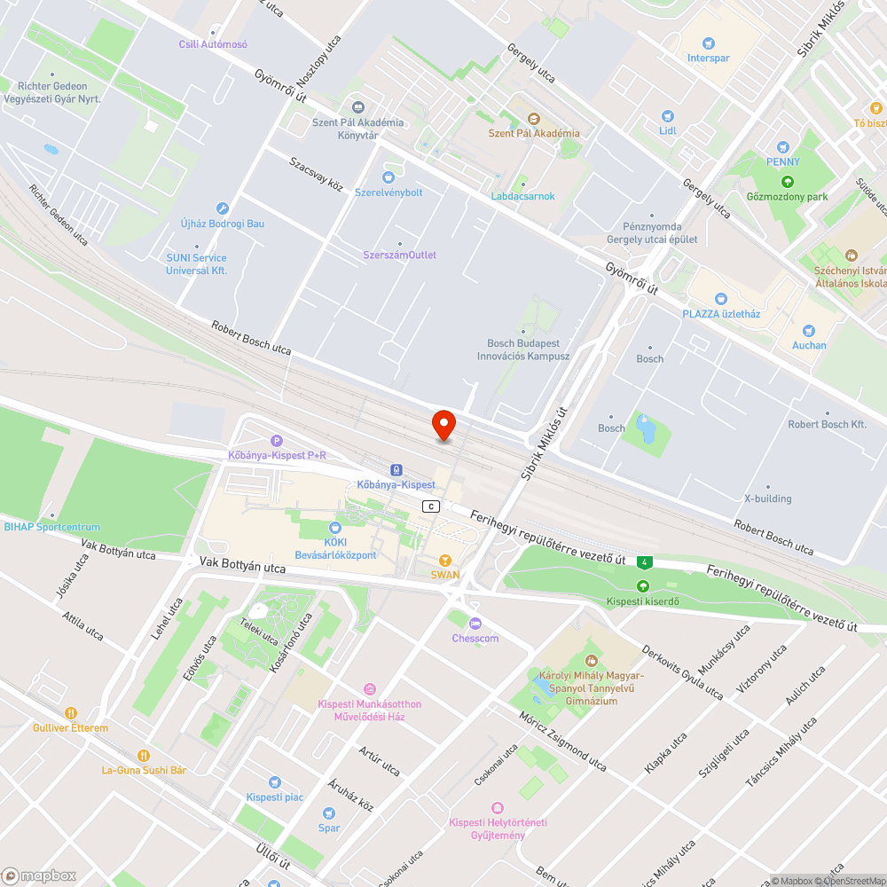 Kidőlt kuka bejelentés helye