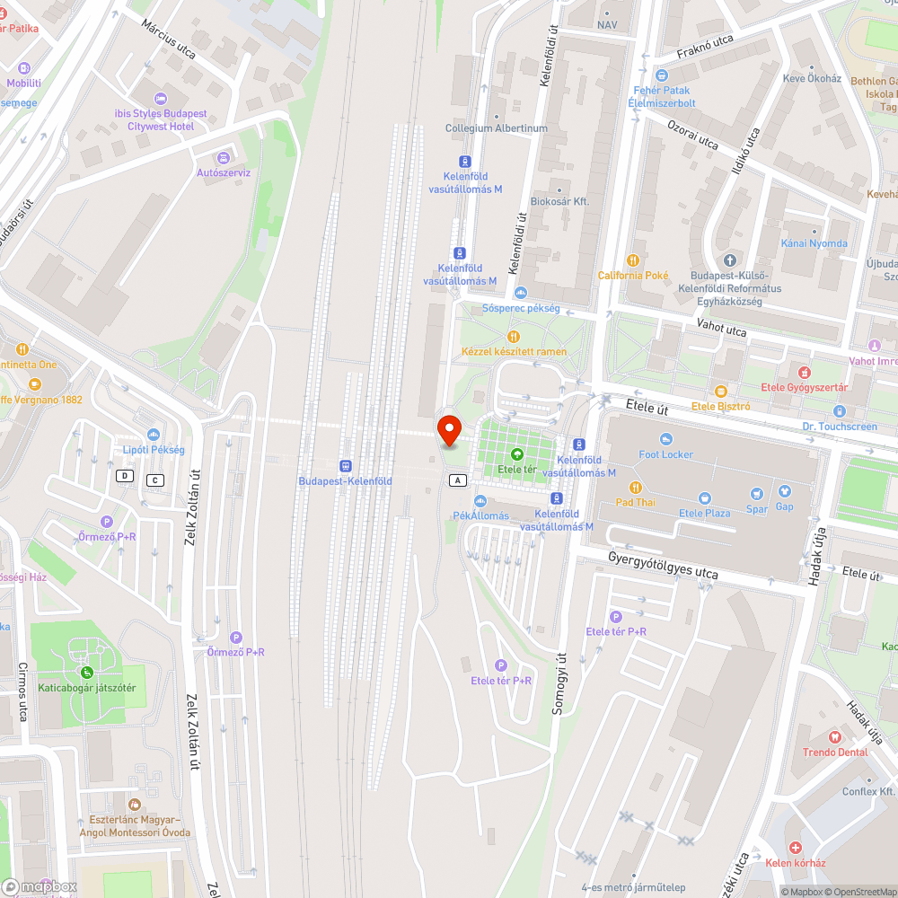 Hiányzó korlát-részek bejelentés helye