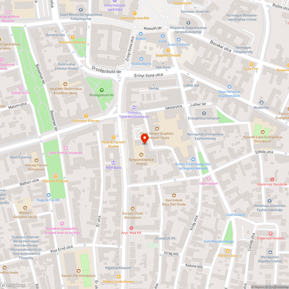 Mély kátyú bejelentés helye