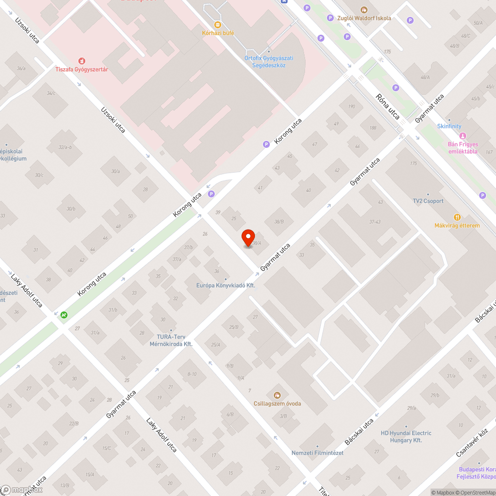 Hiányzó fa bejelentés helye