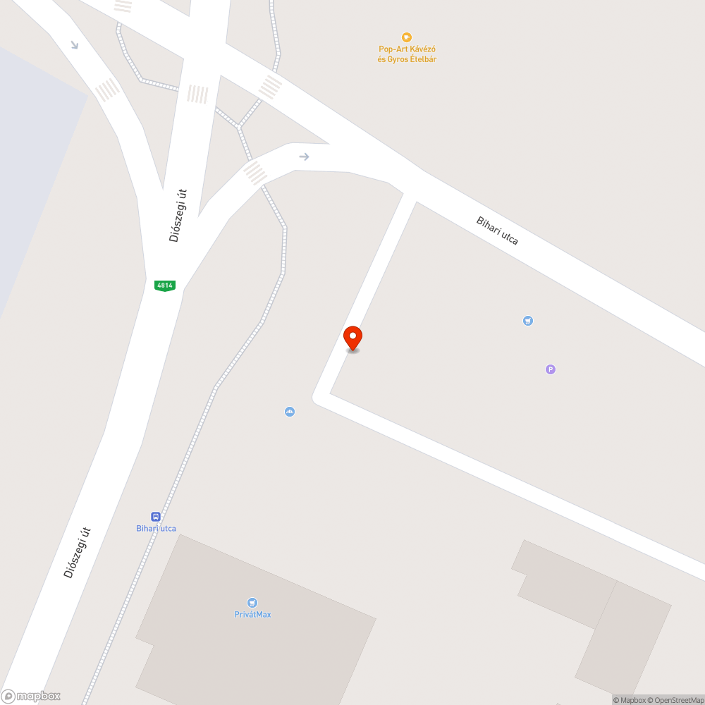 Kátyú bejelentés helye