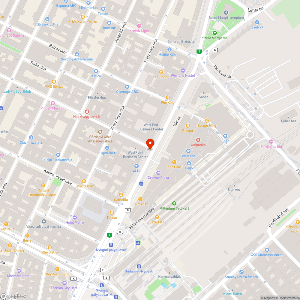 Lekopott a zebra bejelentés helye