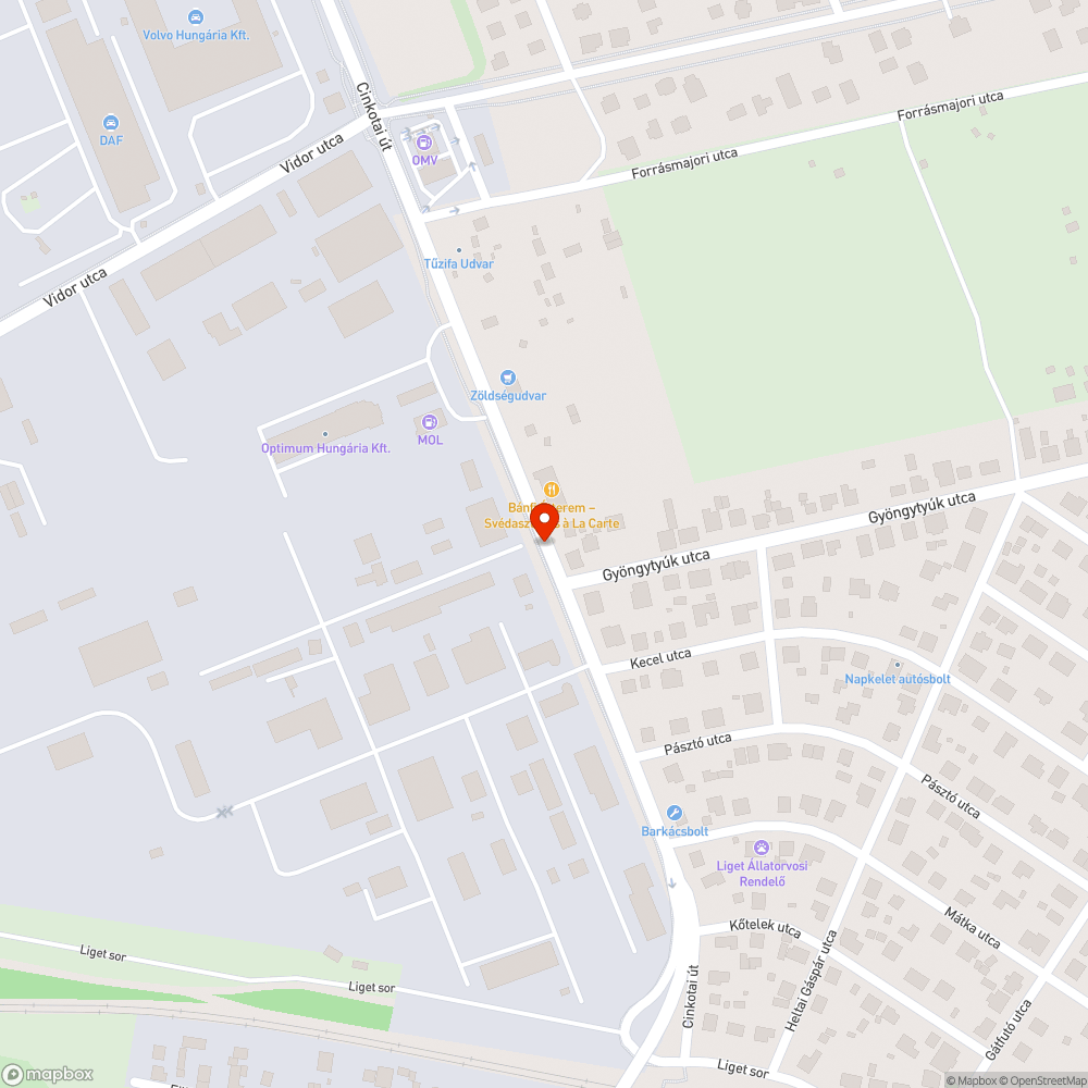 Sehol nincs zebra a Cinkotai úton bejelentés helye