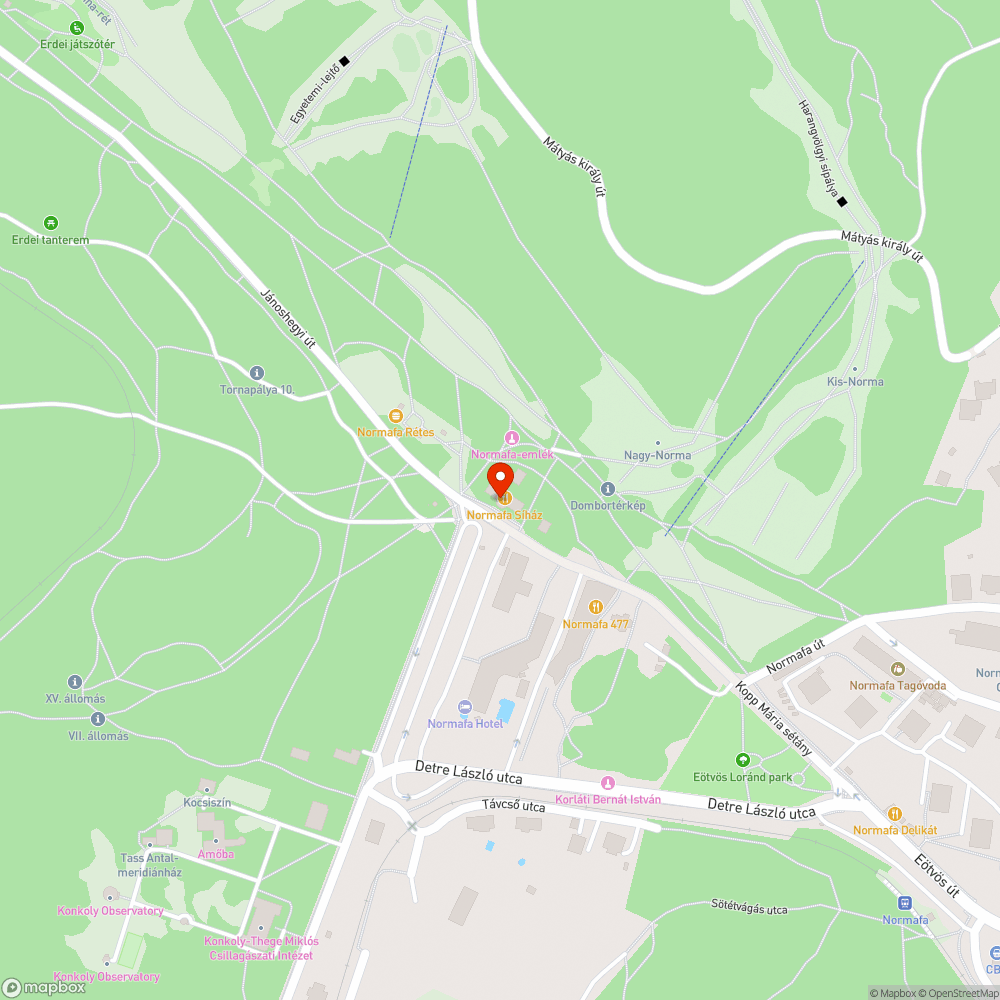 Közlekedési káosz (Normafa, hóesés, hétvége) bejelentés helye