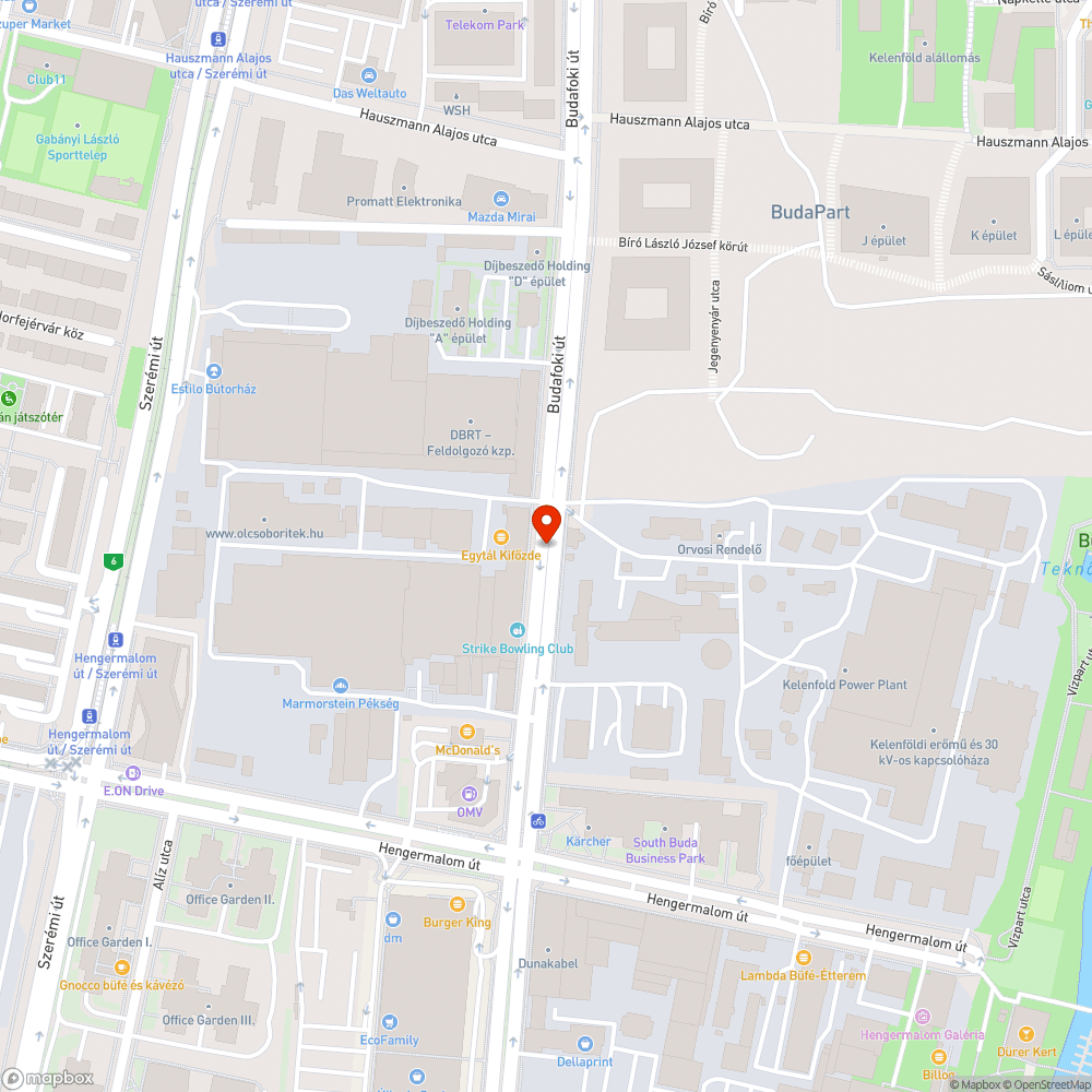 Elhagyott autó bejelentés helye