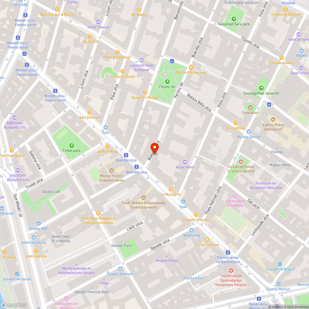 kidöntött, 'álvisszaállított' poller bejelentés helye