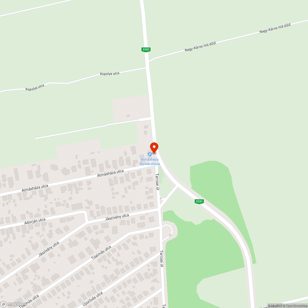 Kidőlt város határ tábla bejelentés helye