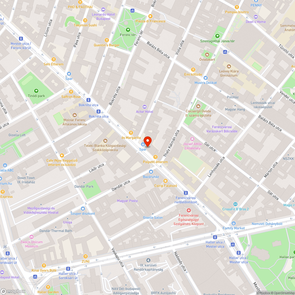 Leütött szemetes bejelentés helye