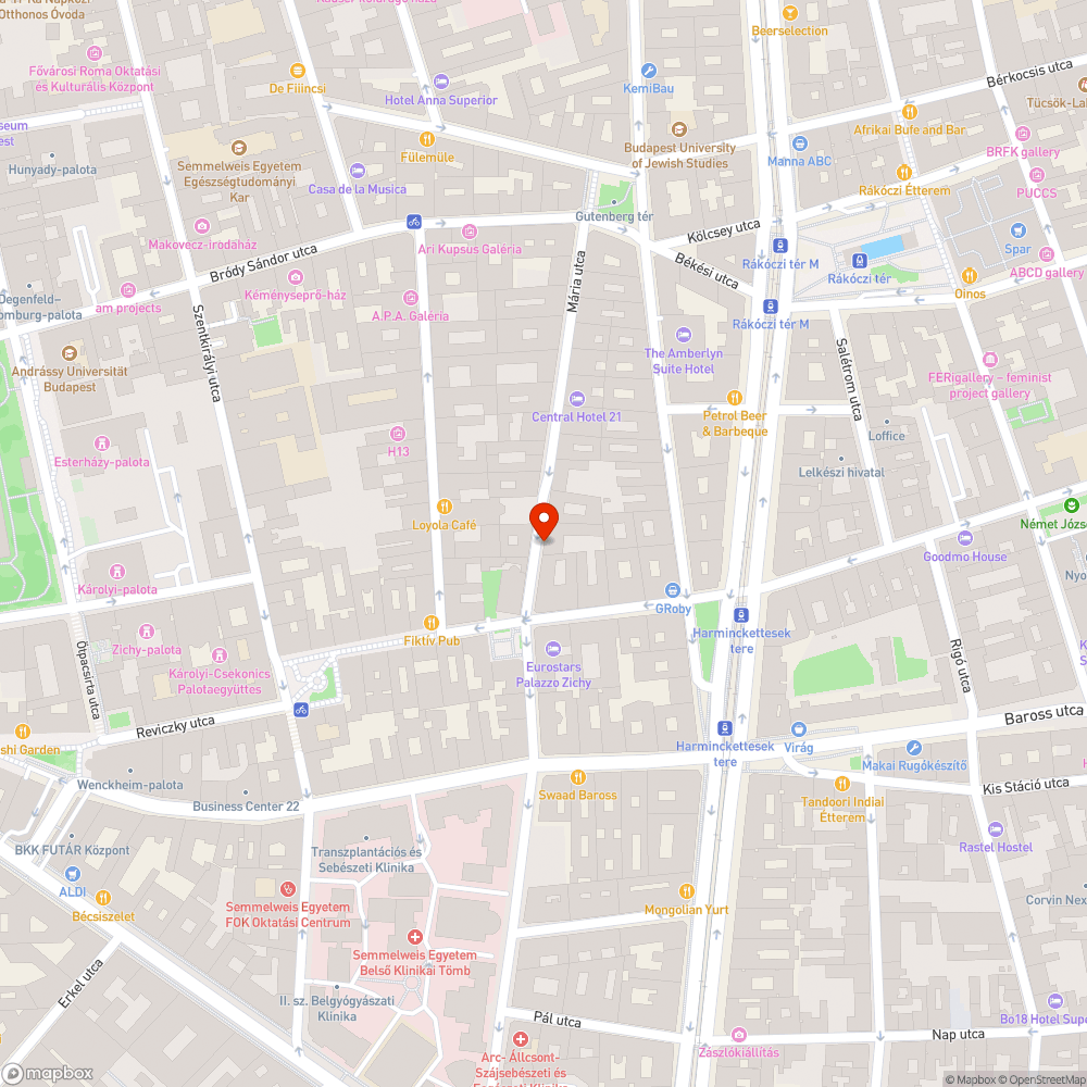 Mária utcai útburkolat hibák bejelentés helye