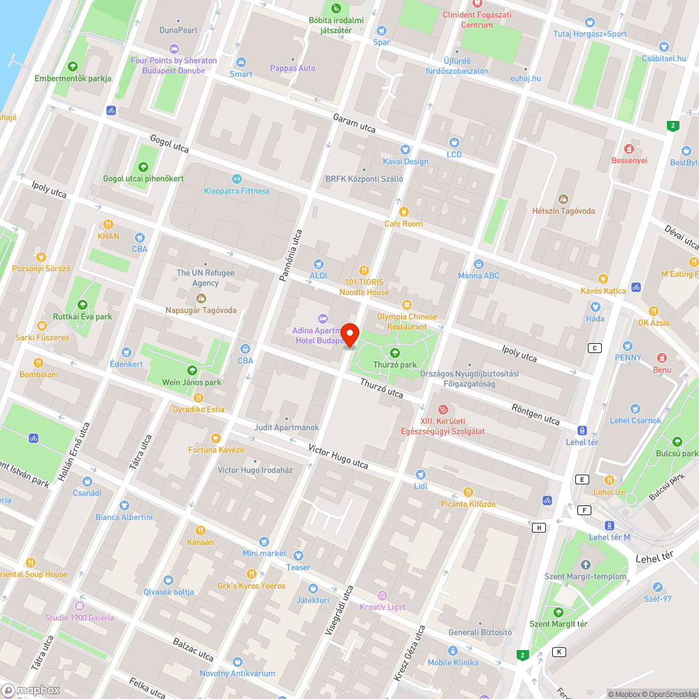 Lekopott kerékpársáv bejelentés helye