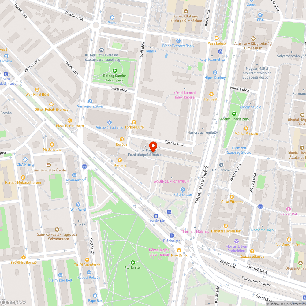 Korhaz utcai jatszoter avar! bejelentés helye