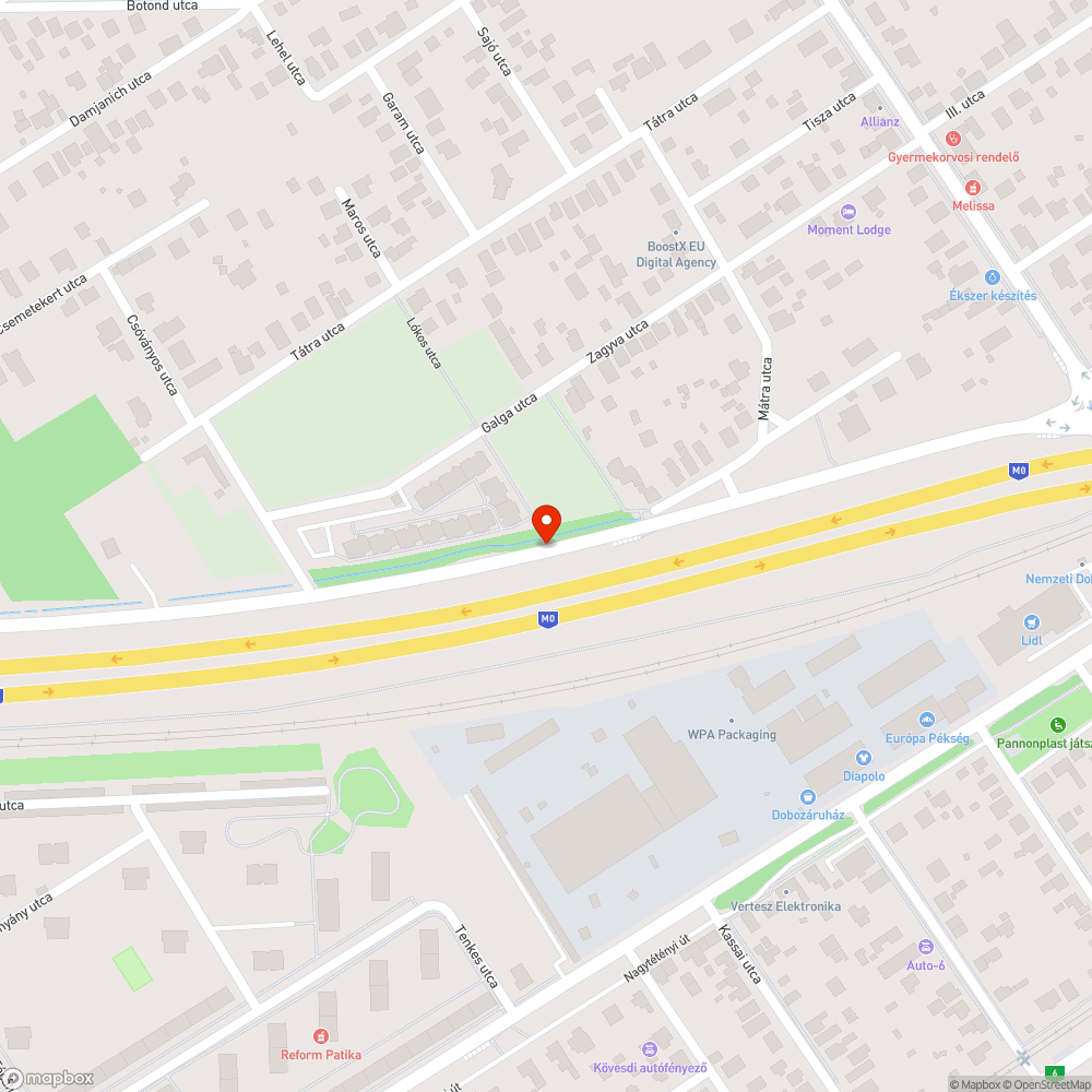 Árokban hagyott szemét, egy TV is. bejelentés helye