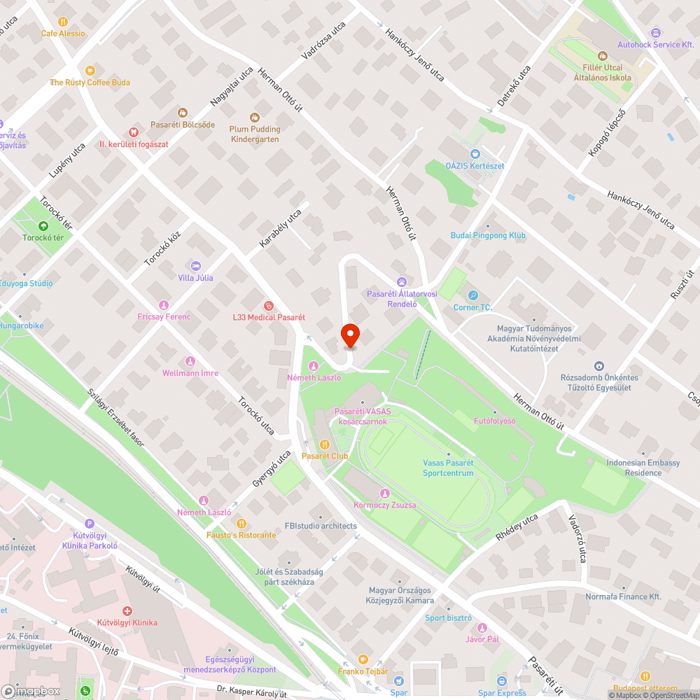 Kátyú a Radna utca 1/a előtt bejelentés helye