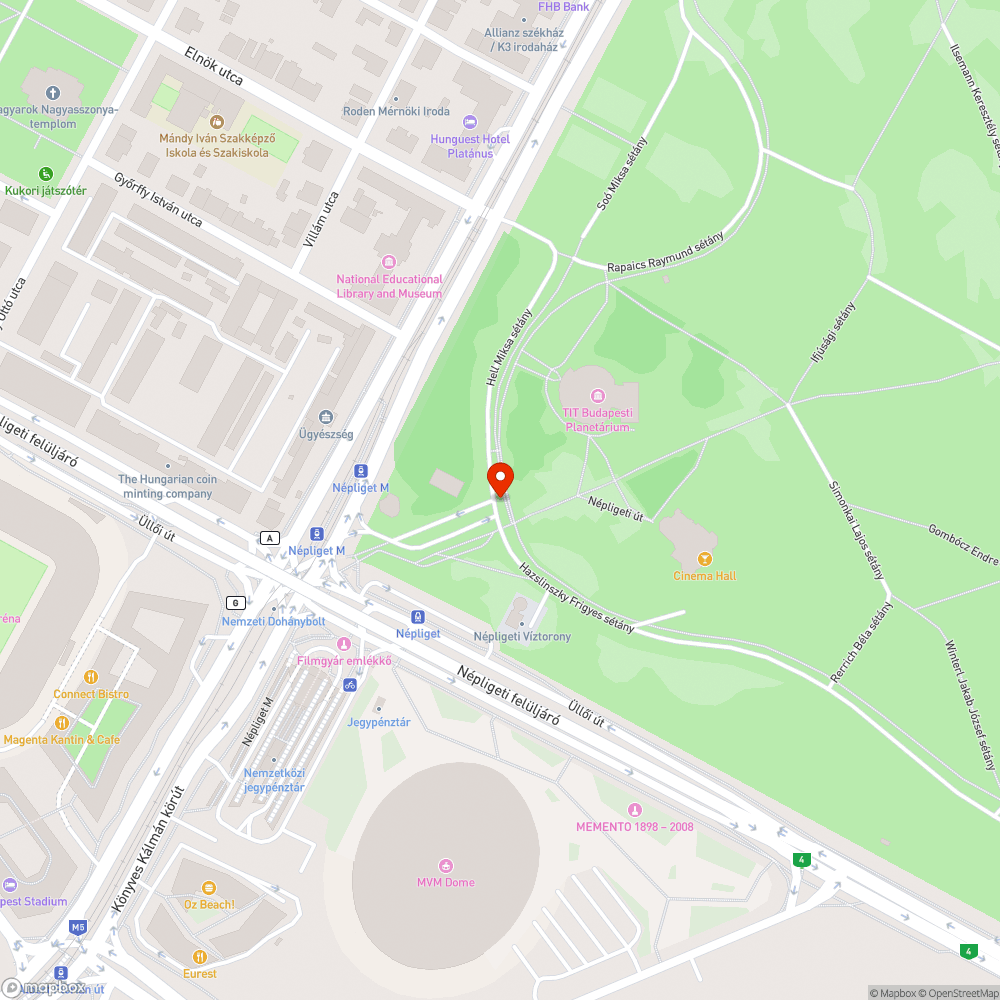 Hiányzó kerékpárút tábla bejelentés helye