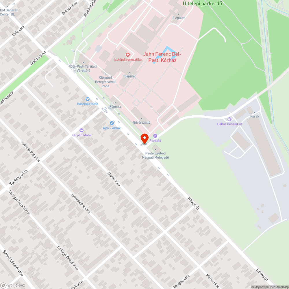 Szemét a parkolóban bejelentés helye