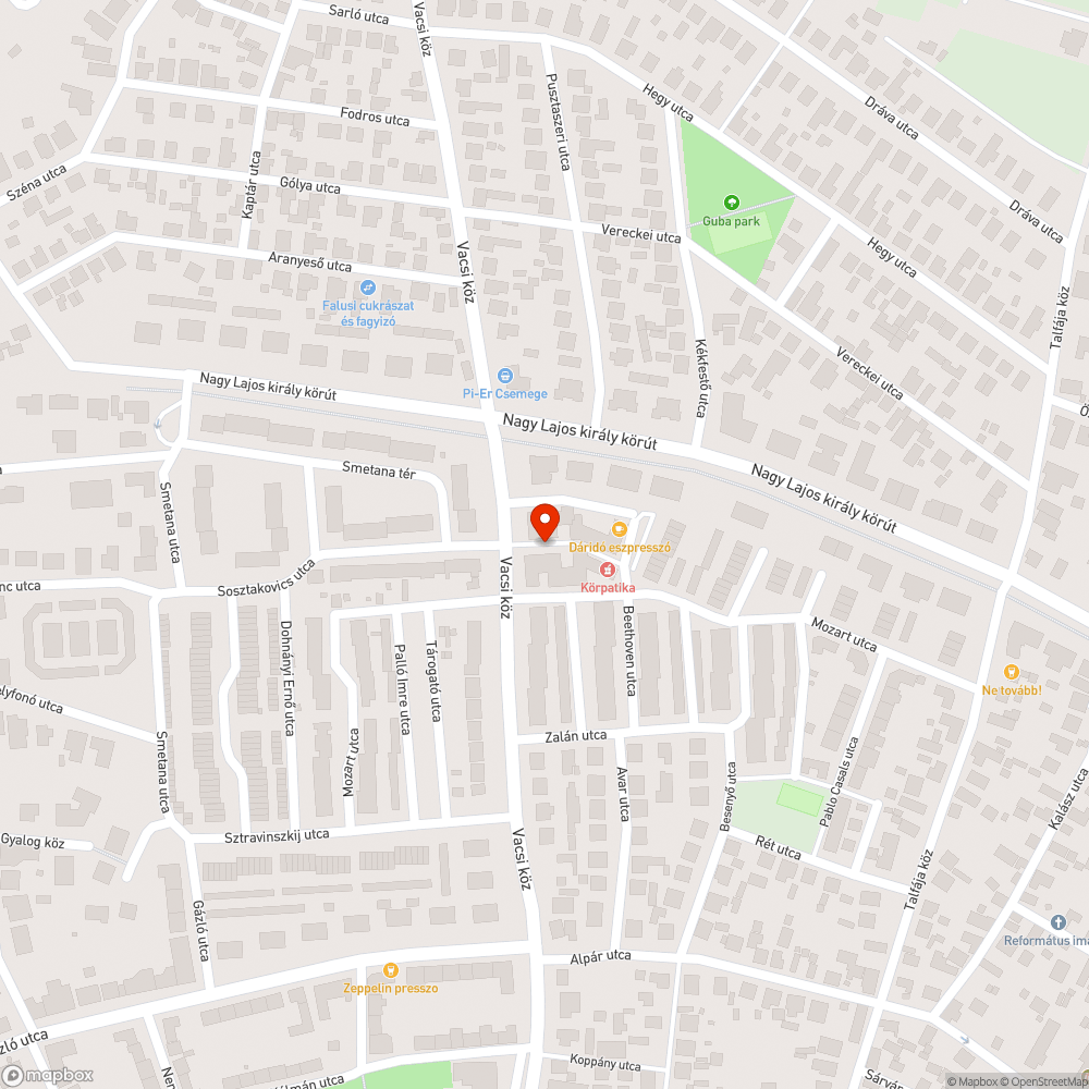 Elhanyagolt és hiányos térburkolat a Rózsavölgyi téren bejelentés helye