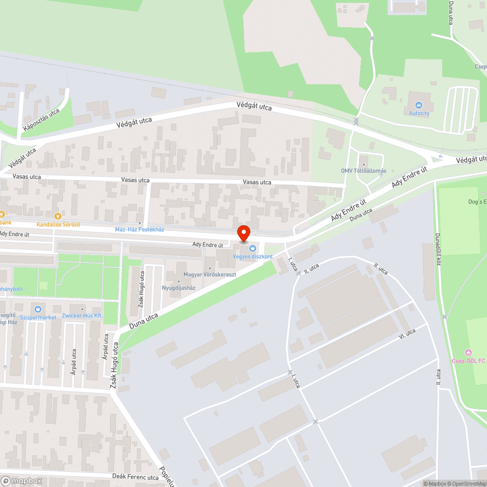 dicséret bejelentés helye