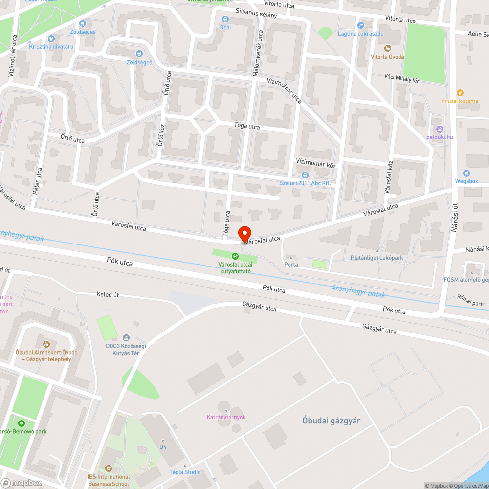 Elhagyott autó bejelentés helye