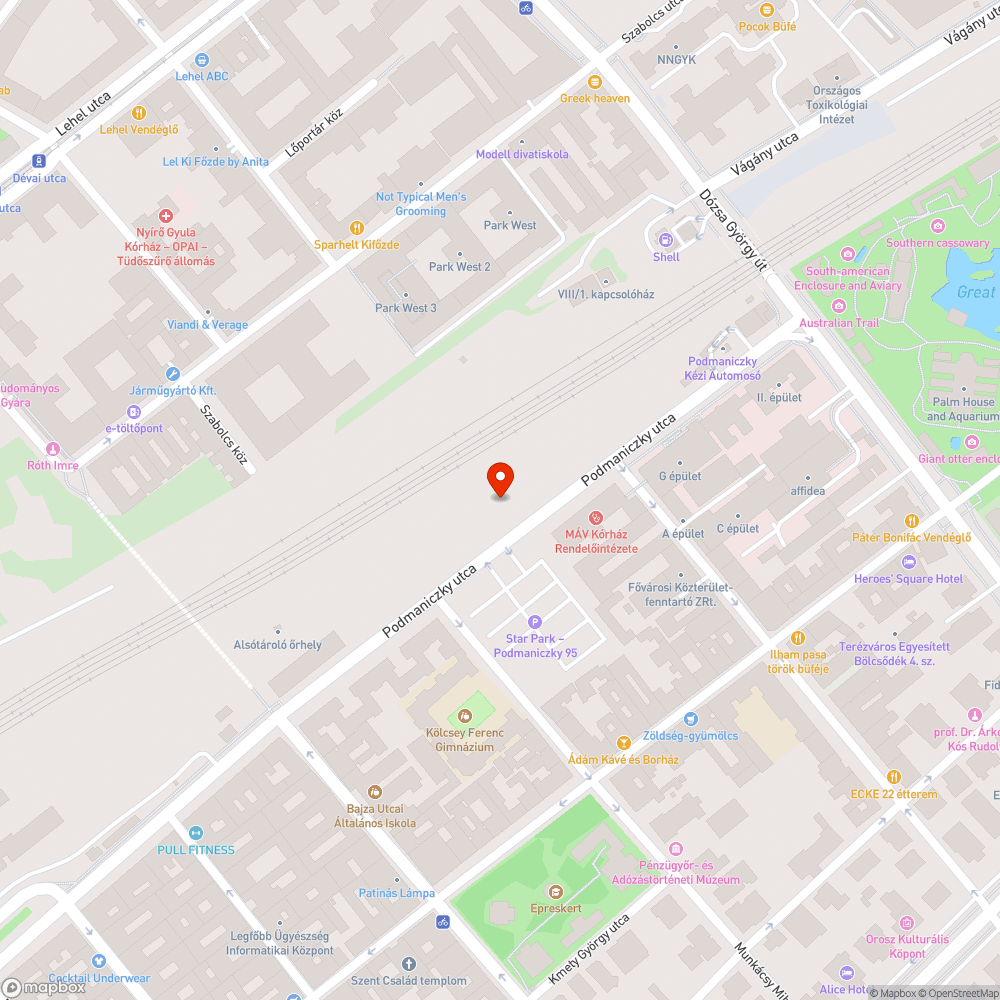 Szemét a járdán bejelentés helye