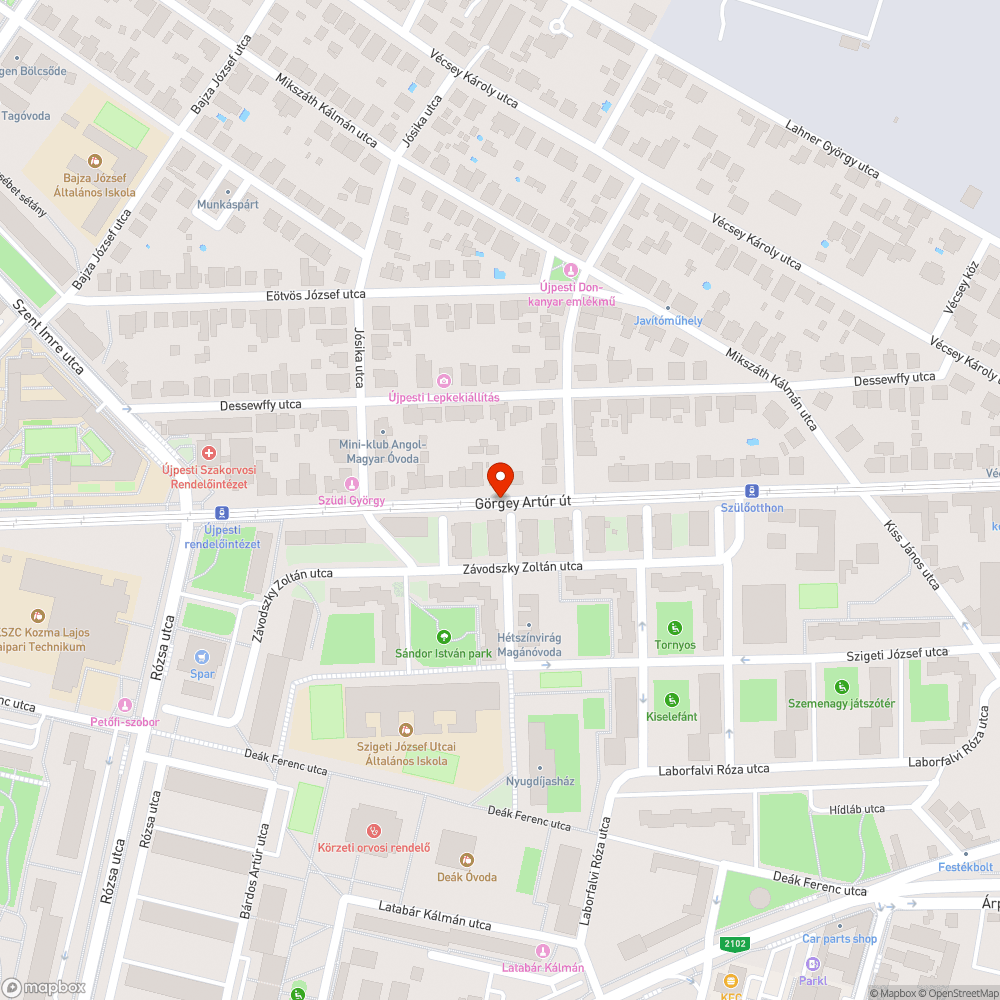 Parkolóban elhagyott autó bejelentés helye