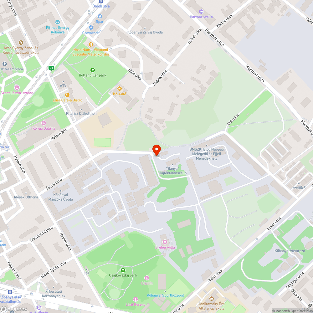 Leszakadt vezeték bejelentés helye