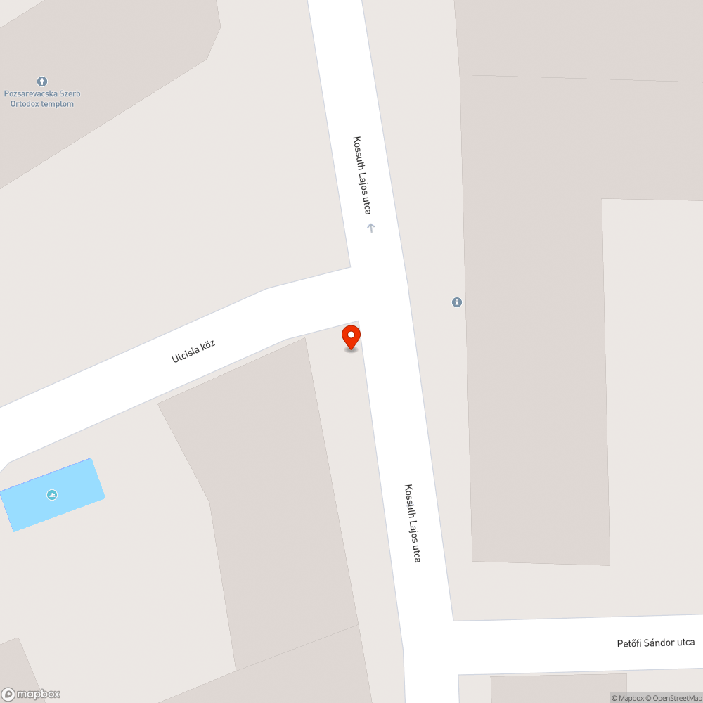 Hiányzó közvilágítás a Kossuth L. utca - Ulcisia köz sarkán bejelentés helye