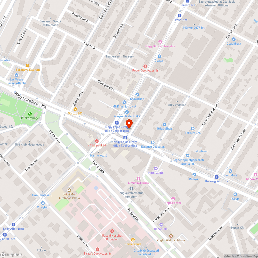 kátyúk bejelentés helye