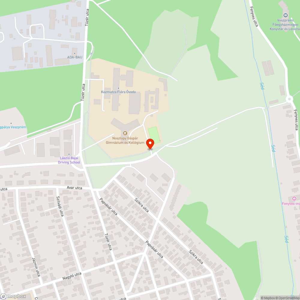 Nem világít a Noszlopy Gáspár Gimnázium hátsó bejárata melletti lámpa bejelentés helye