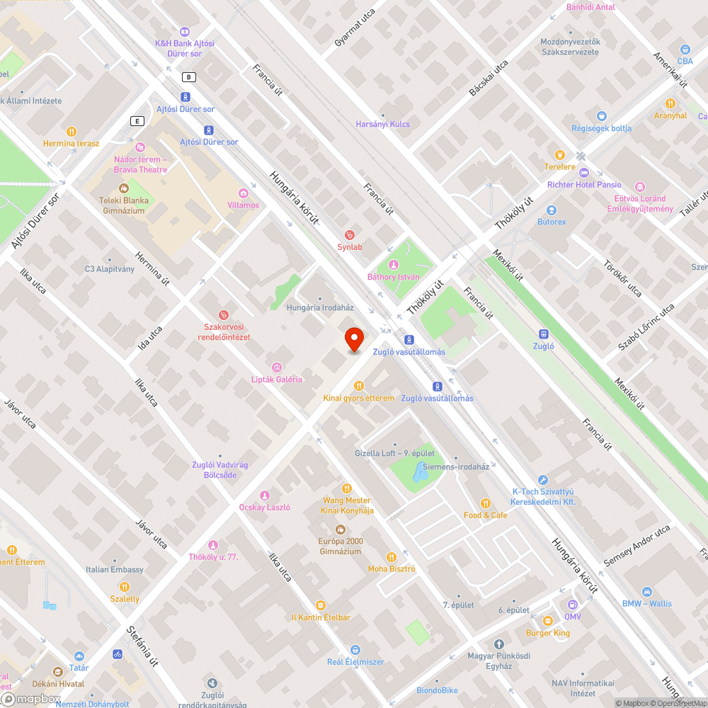 Omladozó, széteső beton oszloptövek a Thököly úton bejelentés helye