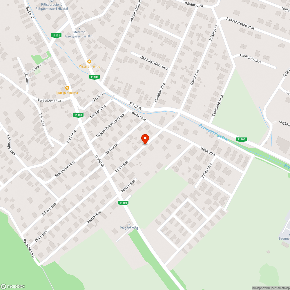 Hatalmas kátyúk az Ilona utcában bejelentés helye