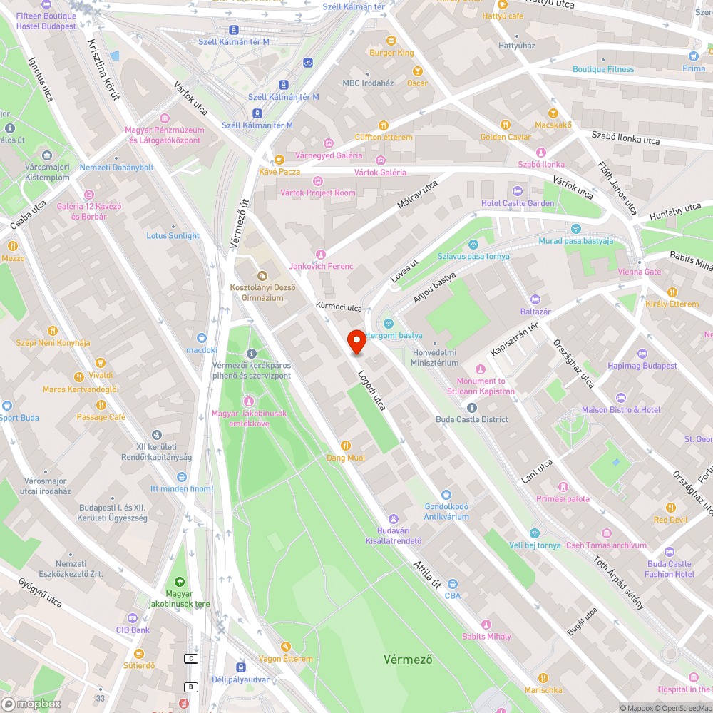 Úttestet benövő gaz bejelentés helye