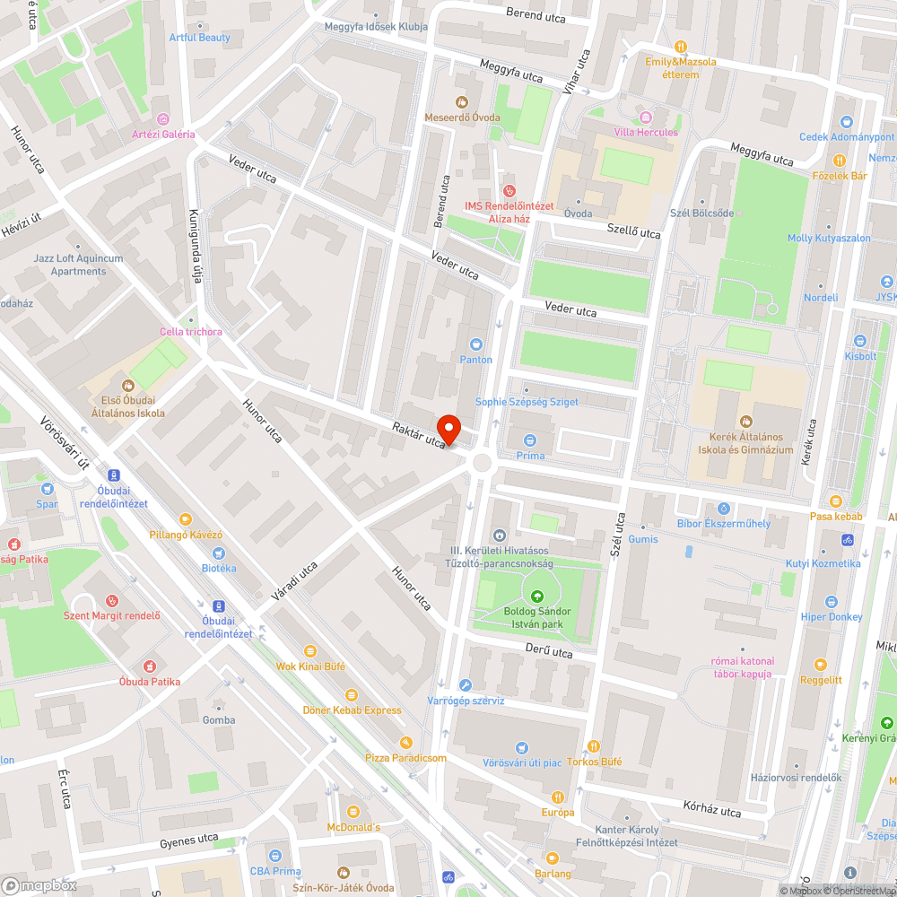 Kátyú a Raktár utcában bejelentés helye