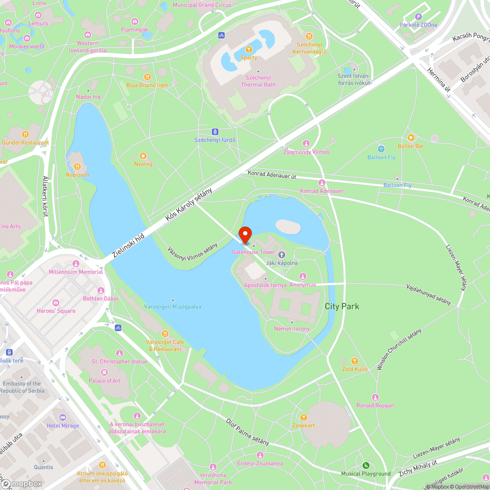 Városligeti-tó a Vajdahunyad vára körül NAGYON KOSZOS bejelentés helye