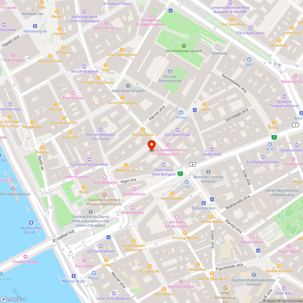 Törött pad a Haris közben bejelentés helye